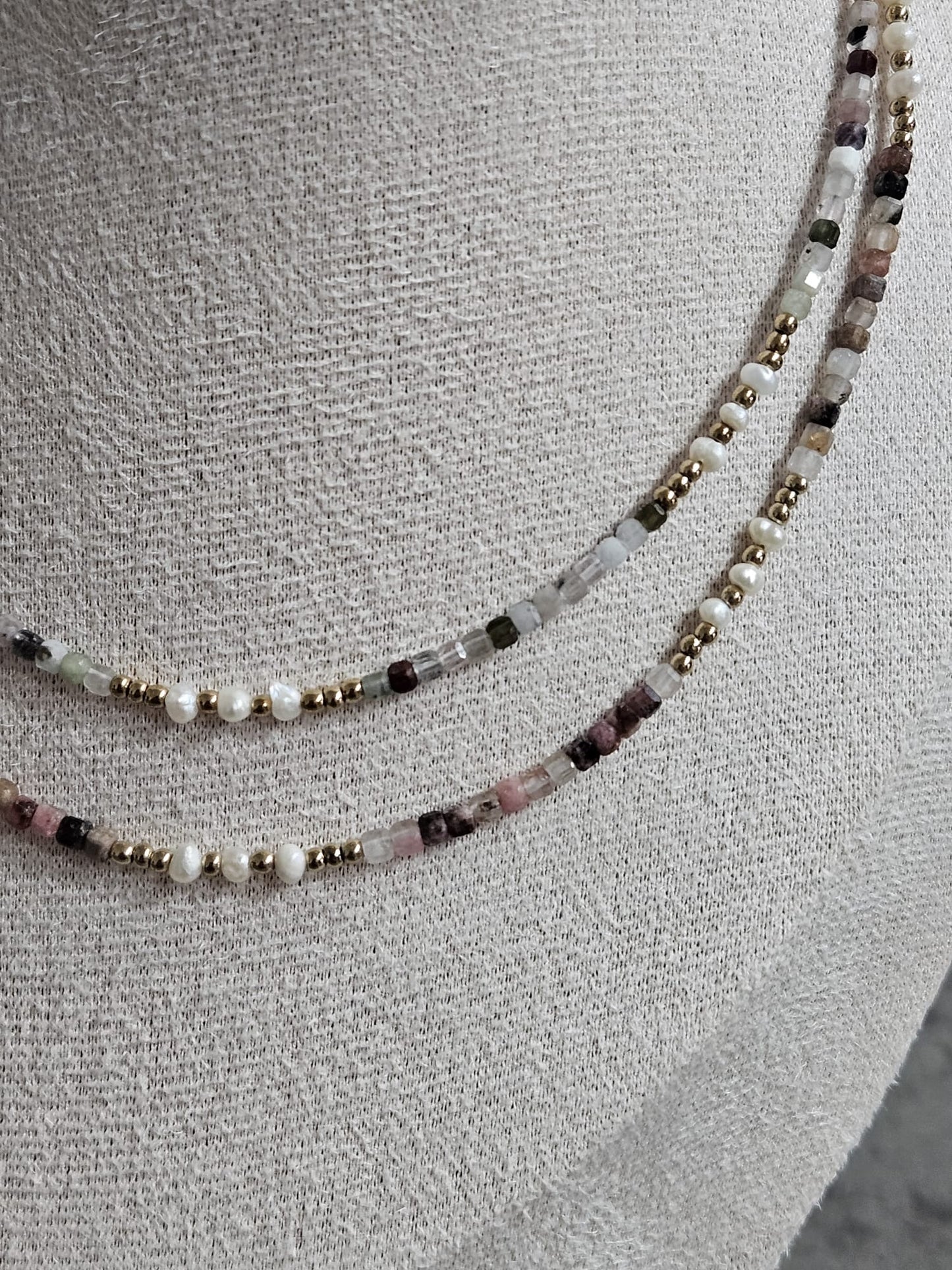 Collier Lorina - Tourmaline ou Agate