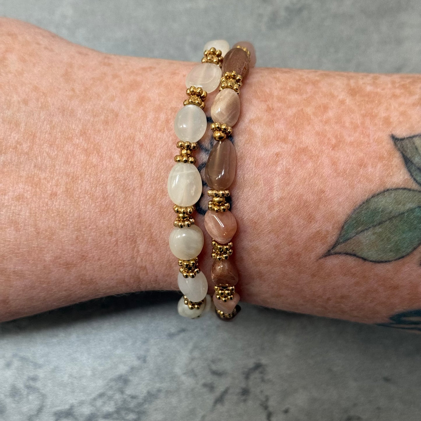 Bracelet Alysia - Pierre de Soleil ou Pierre de Lune