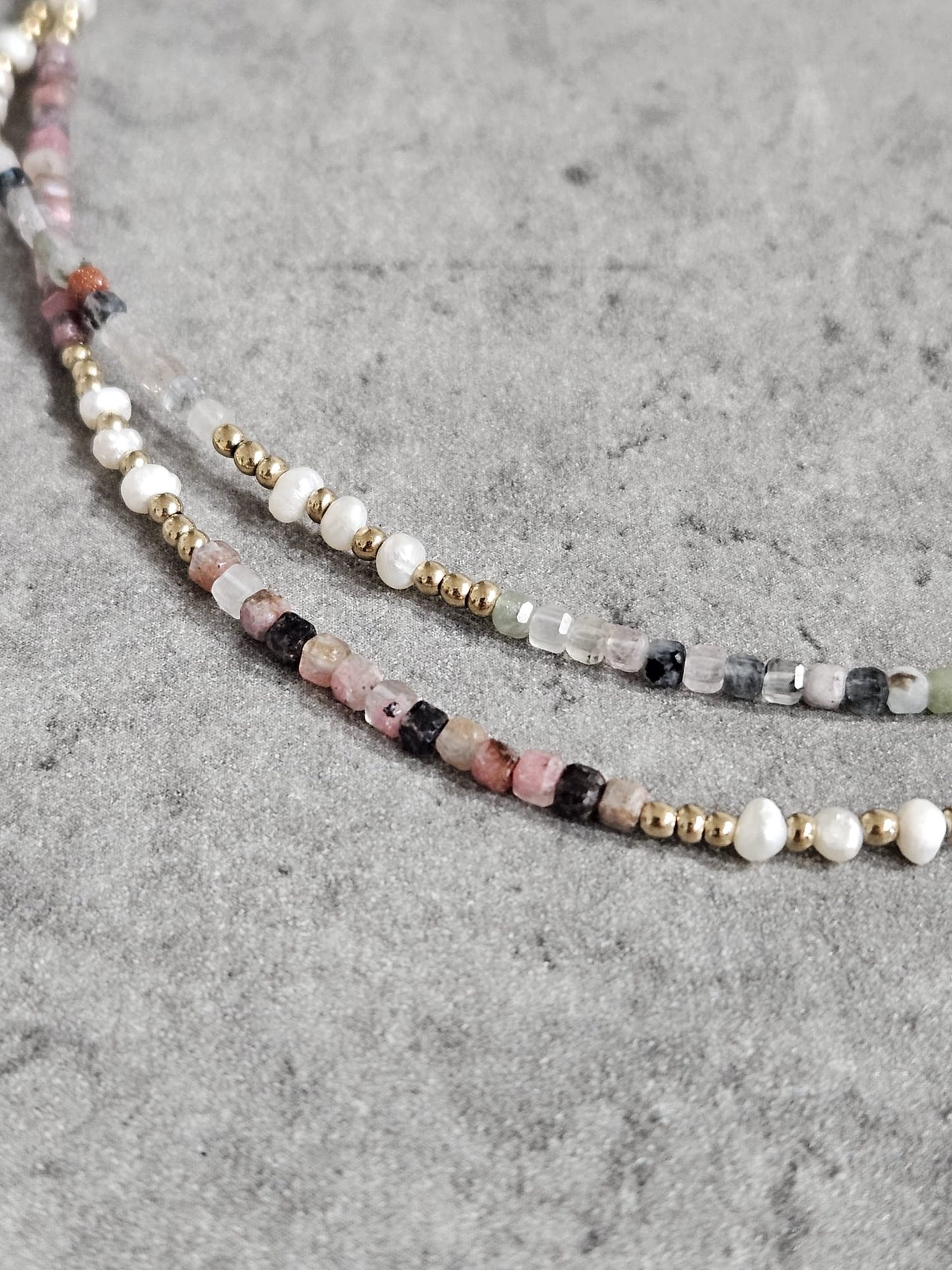 Collier Lorina - Tourmaline ou Agate