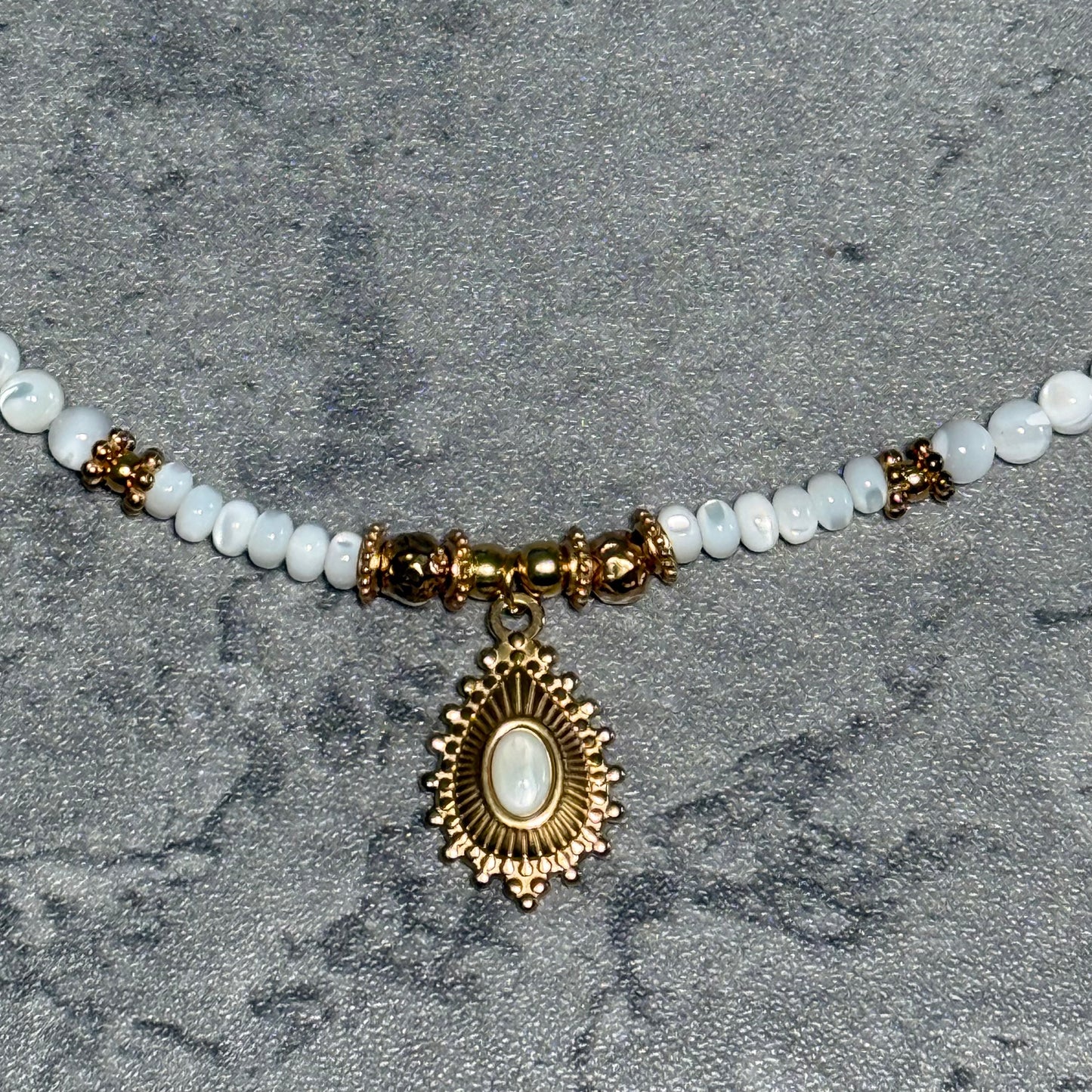 Collier Cléa - Nacre blanche