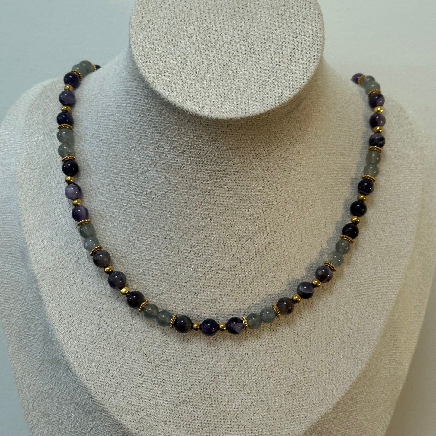 Parure Elena - Labradorite et Améthyste