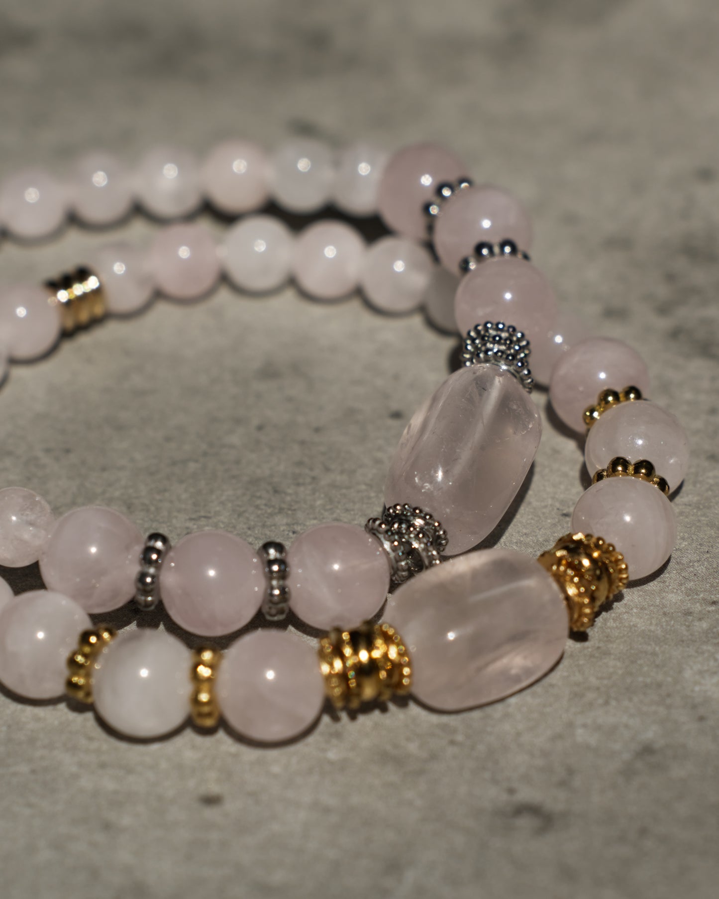 Bracelet Alina - Quartz Rose