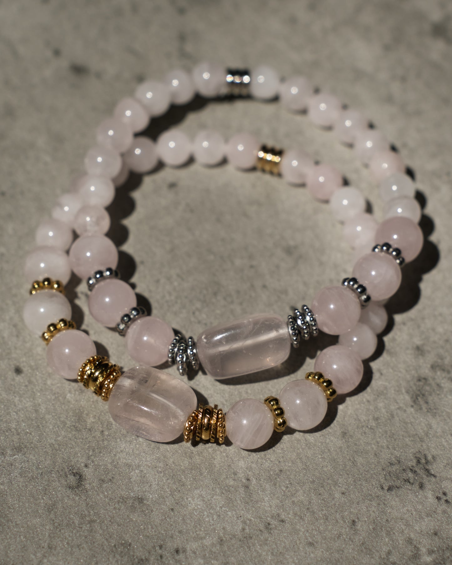 Bracelet Alina - Quartz Rose