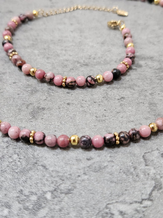 Parure Elina - Rhodonite