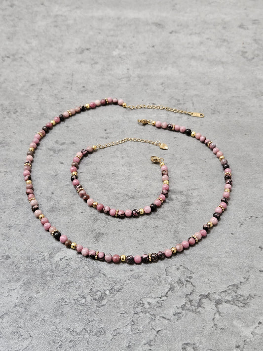 Parure Elina - Rhodonite