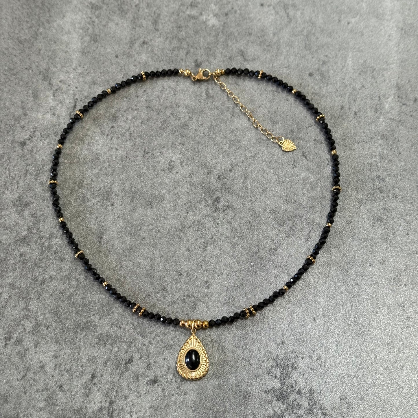 Collier Anaëlle - Spinelle Noire