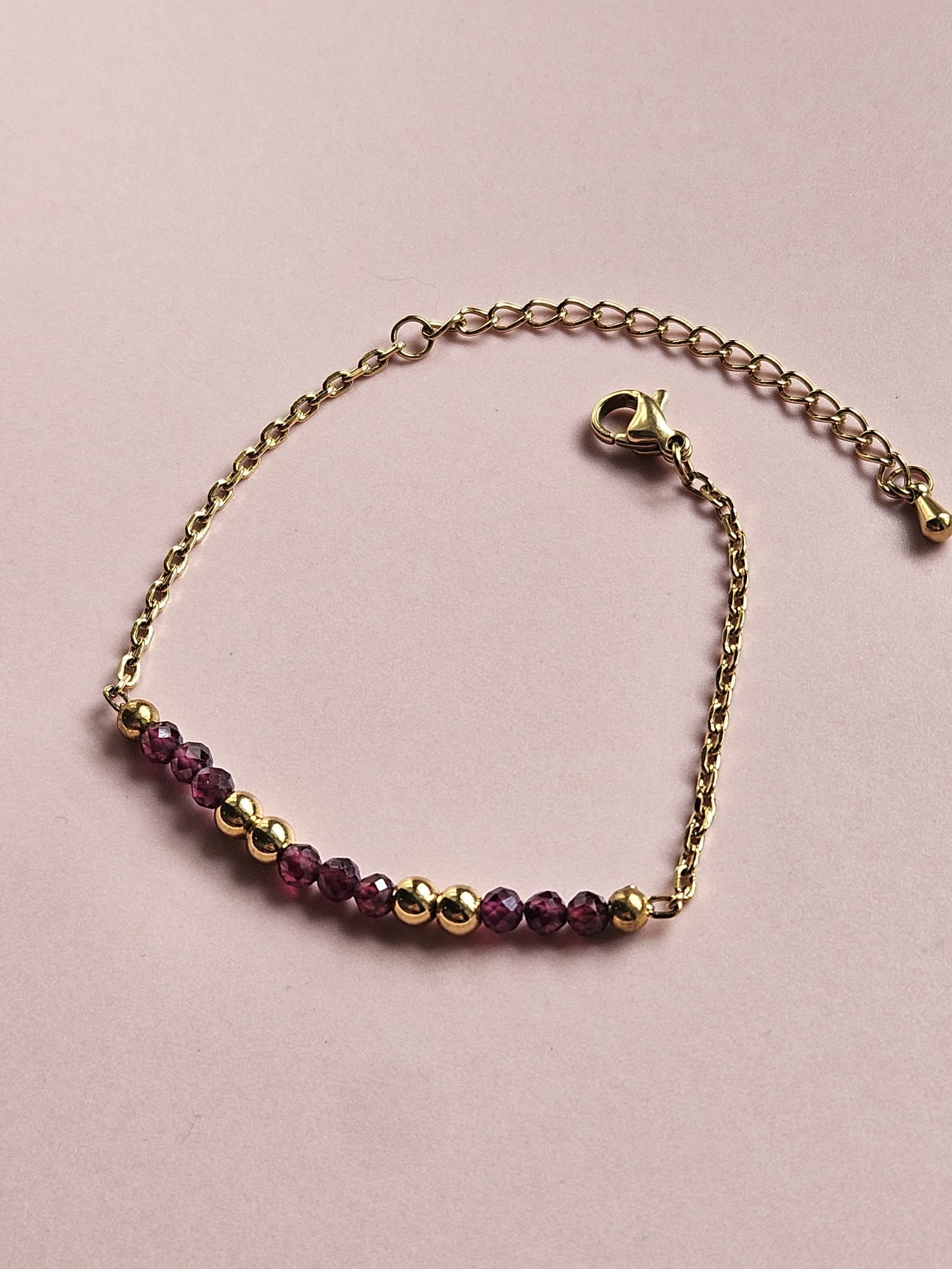 Parure en Grenat Rouge