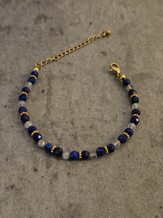 Bracelet Larissa - Lapis Lazuli et Labradorite