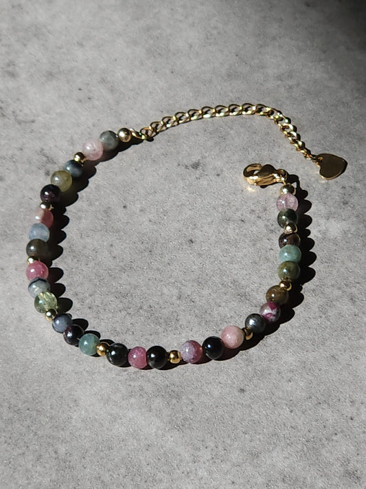 Bracelet Selina - Tourmaline multicolore