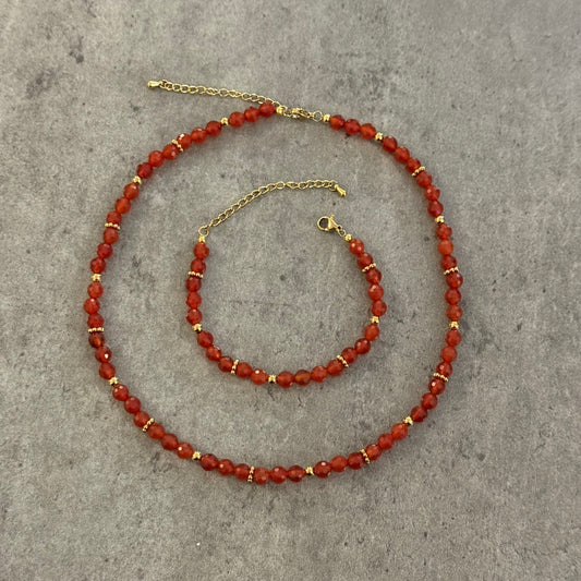 Parure Sabine - Cornaline