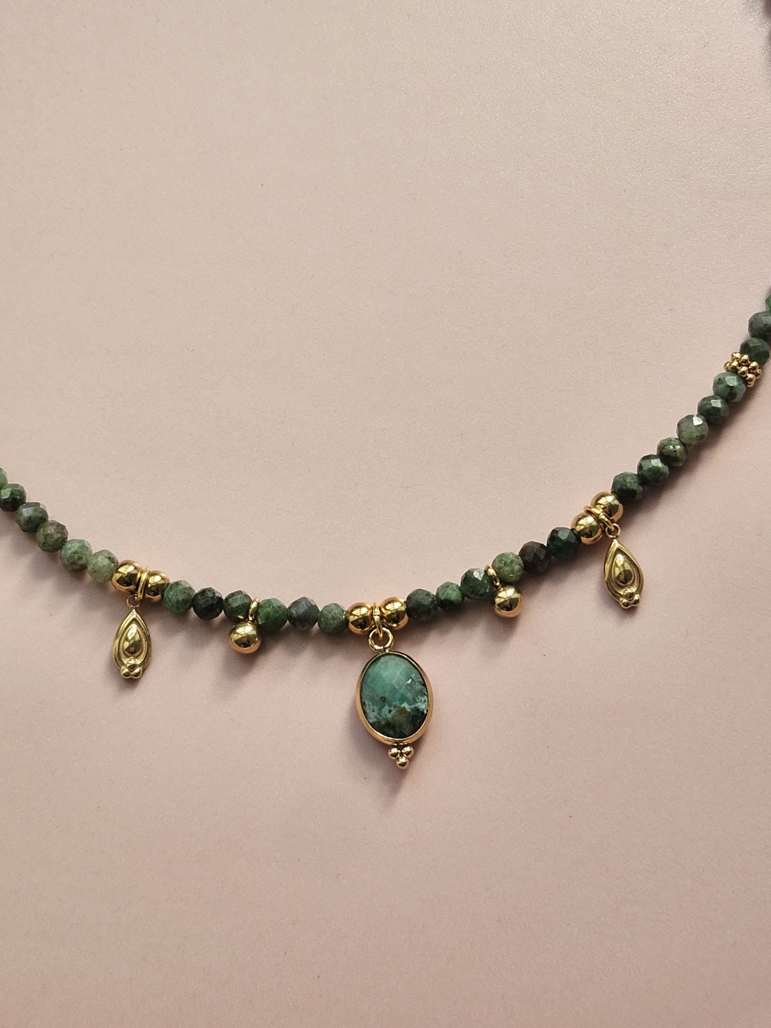 Collier Valéria - Grenat Tsavorite