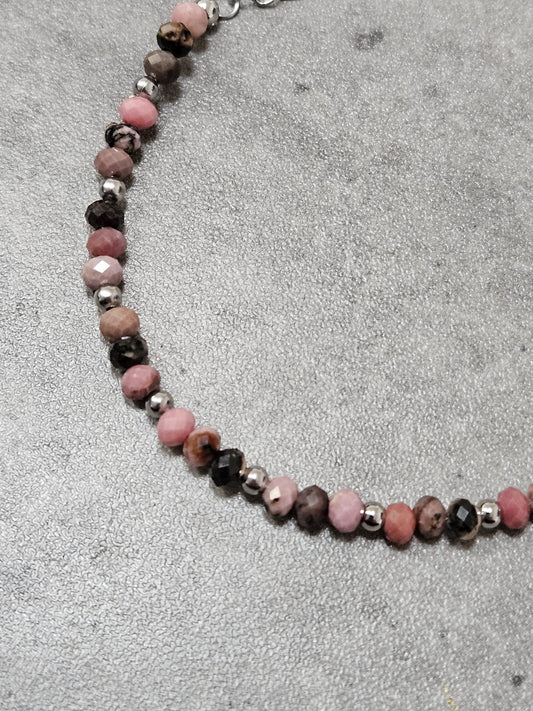 Bracelet Rose - Rhodonite