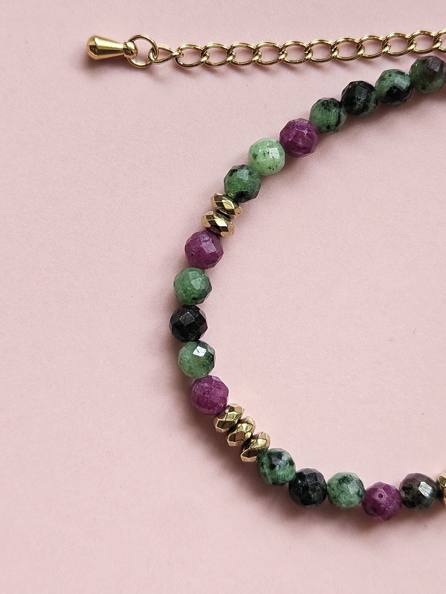 Bracelet Éden - Rubis Zoisite