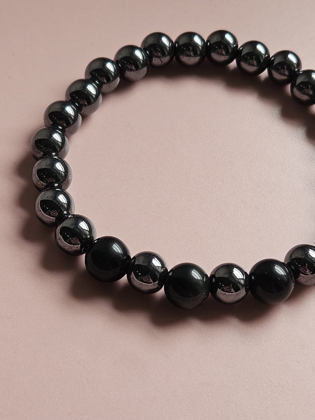 Bracelet Blake - Obsidienne et Hématite