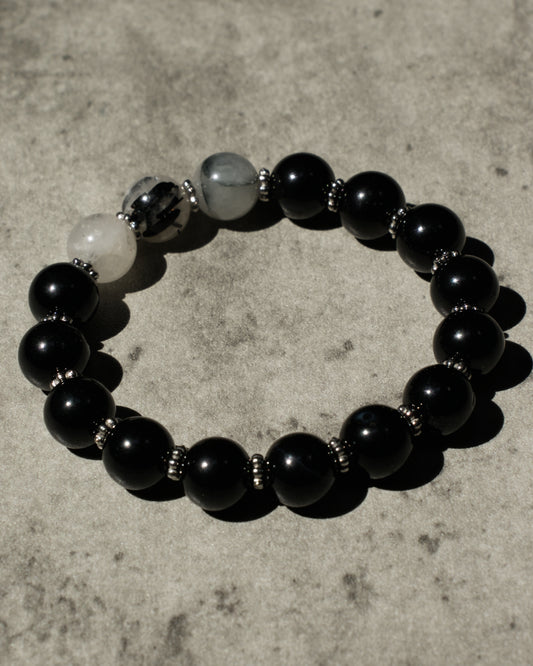Bracelet Midnight - Obsidienne