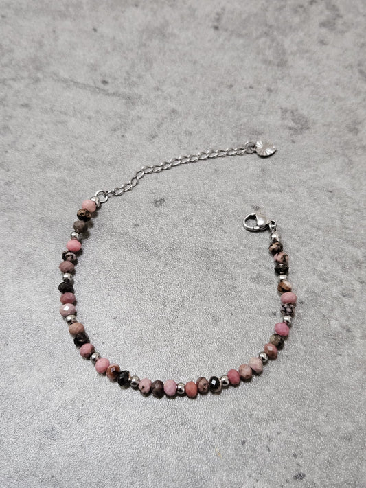 Bracelet Rose - Rhodonite