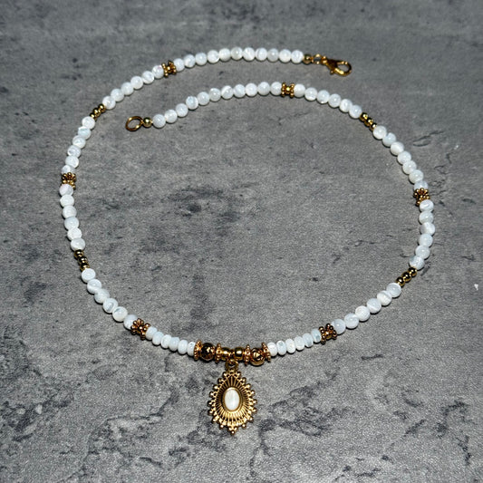 Collier Cléa - Nacre blanche