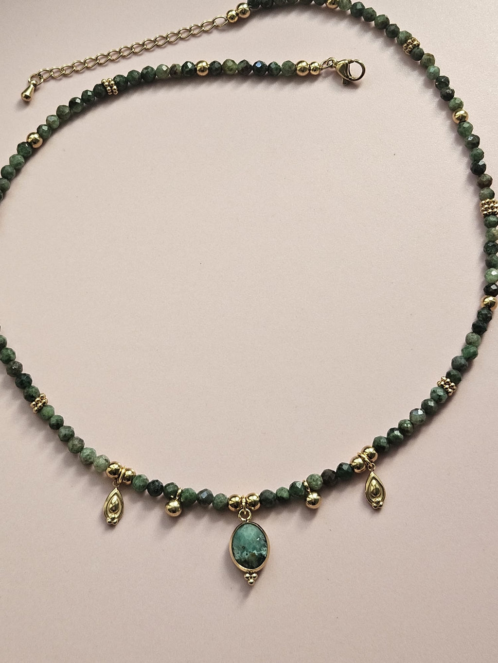 Collier Valéria - Grenat Tsavorite