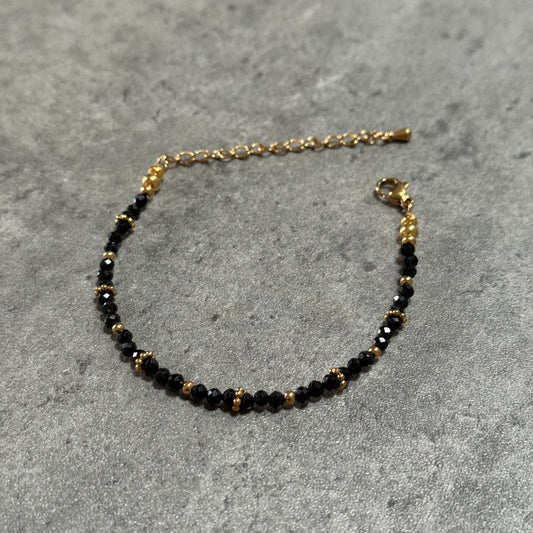 Bracelet Anaëlle - Spinelle Noire