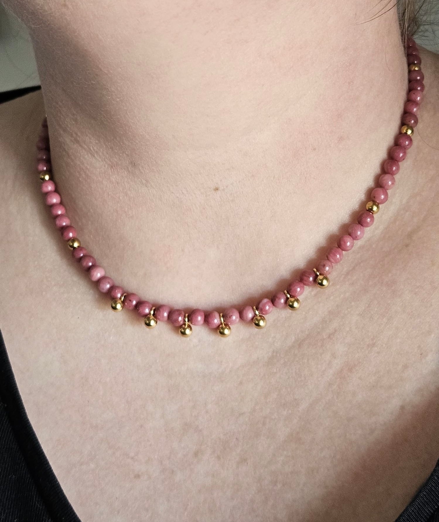 Collier Angélique - Rhodonite