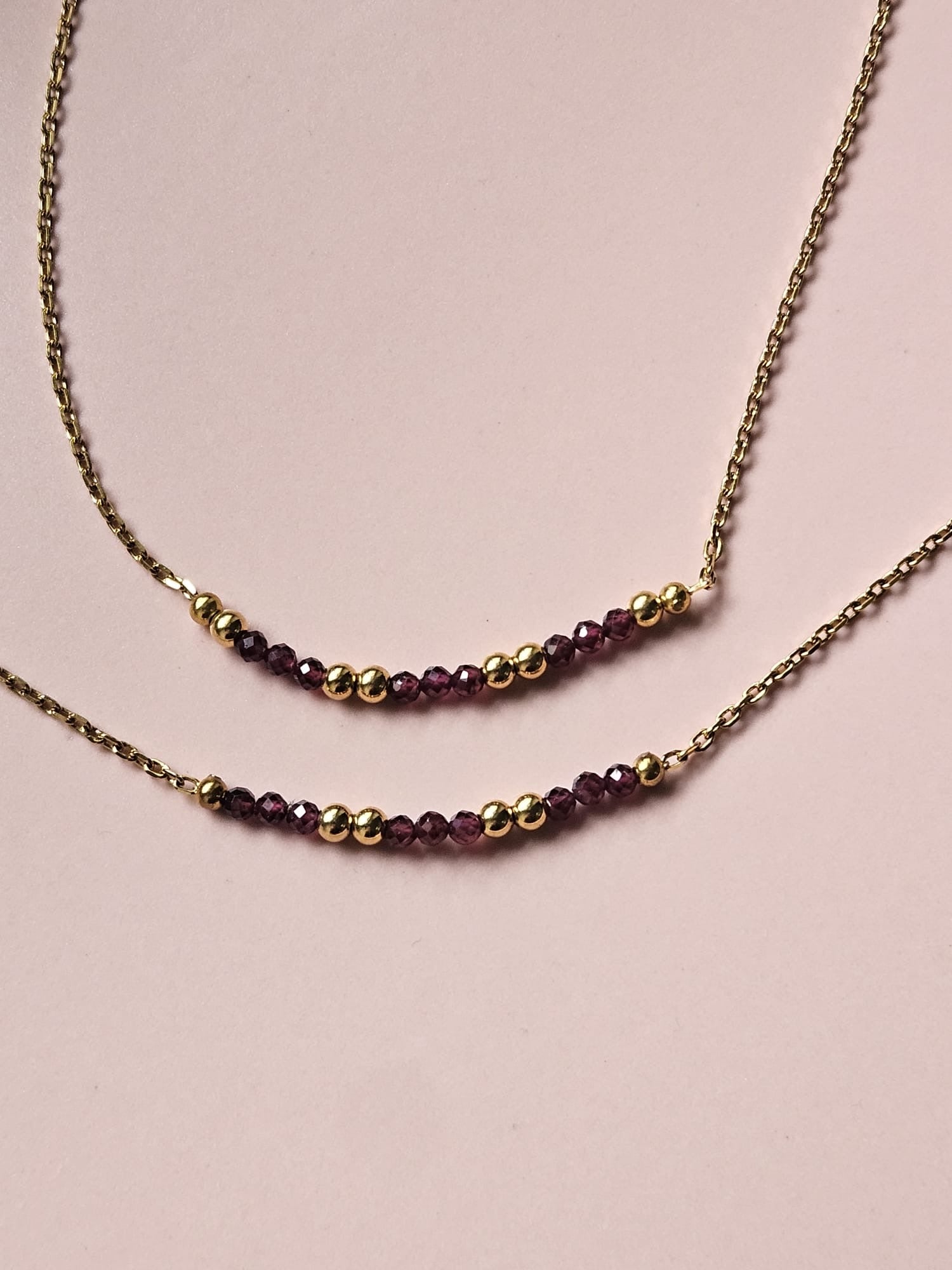 Parure en Grenat Rouge