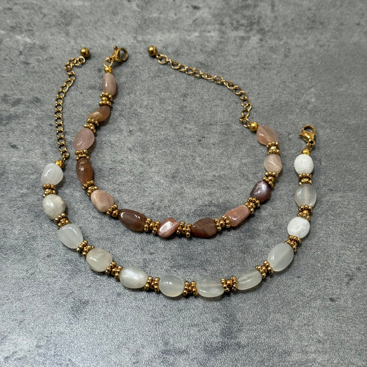 Bracelet Alysia - Pierre de Soleil ou Pierre de Lune