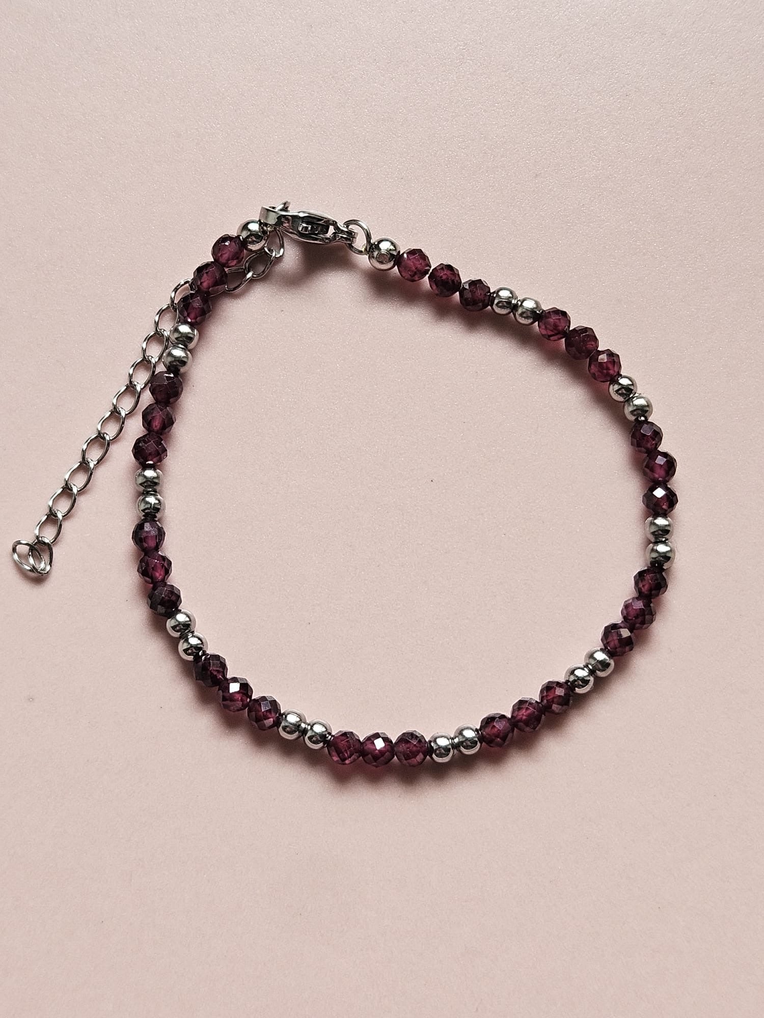 Bracelet Aurel - Grenat Rouge