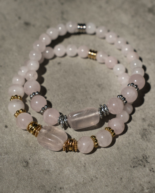 Bracelet Alina - Quartz Rose