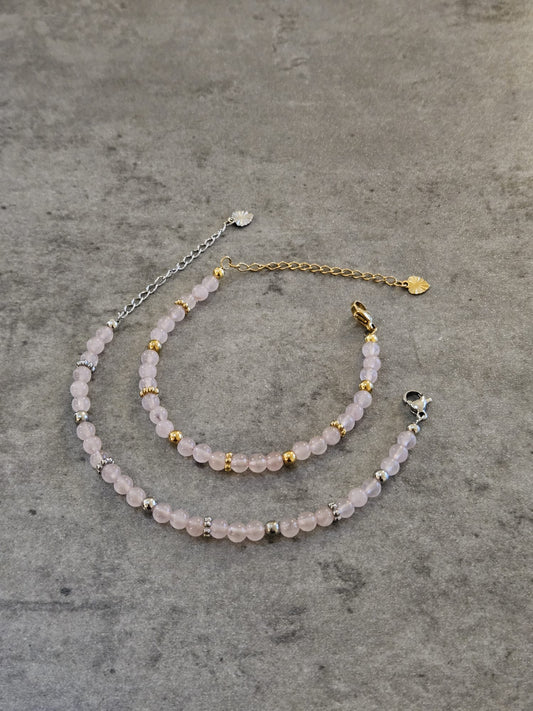 Bracelet Ana - Quartz rose