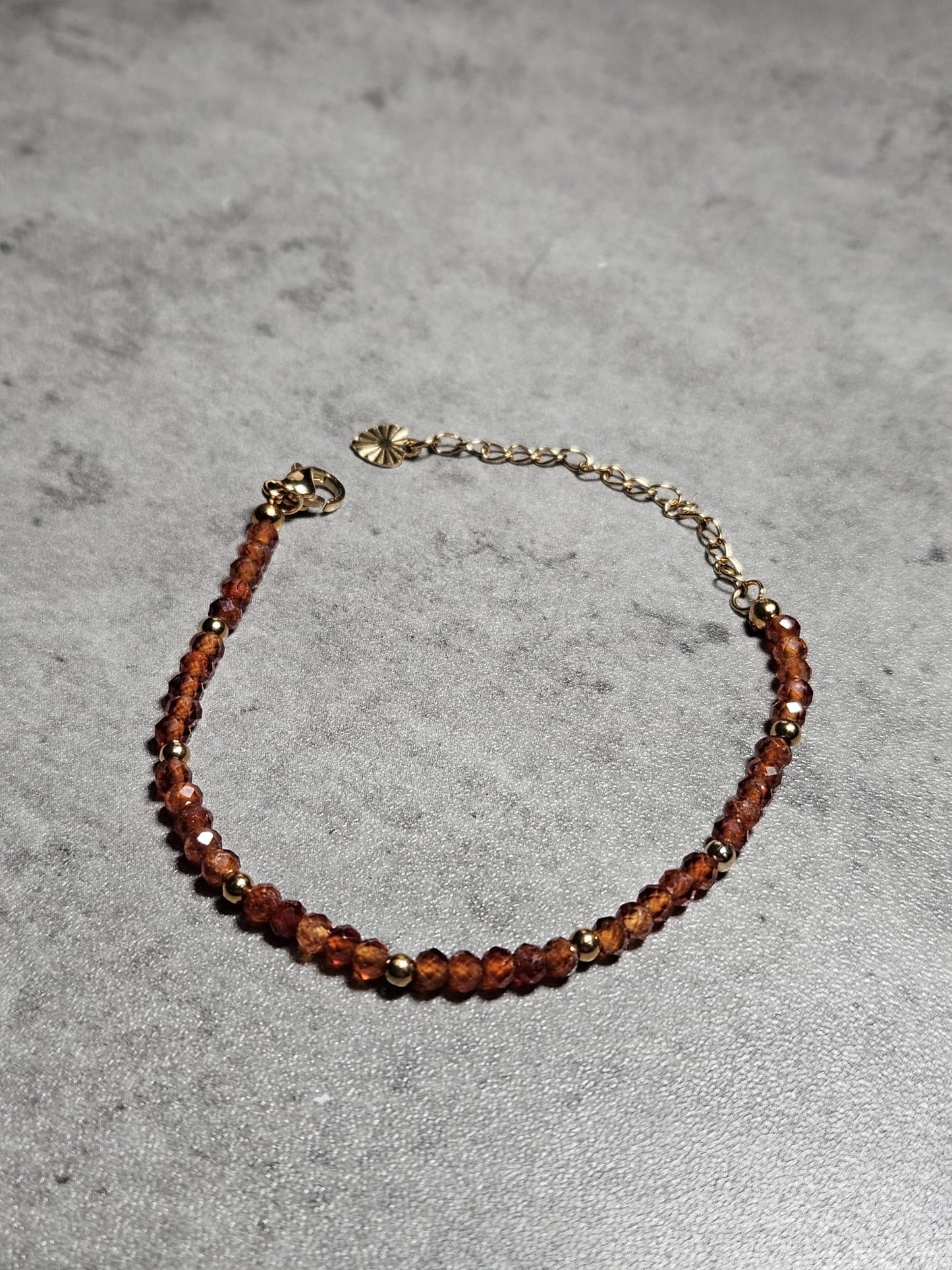 Bracelet Grenat Orange