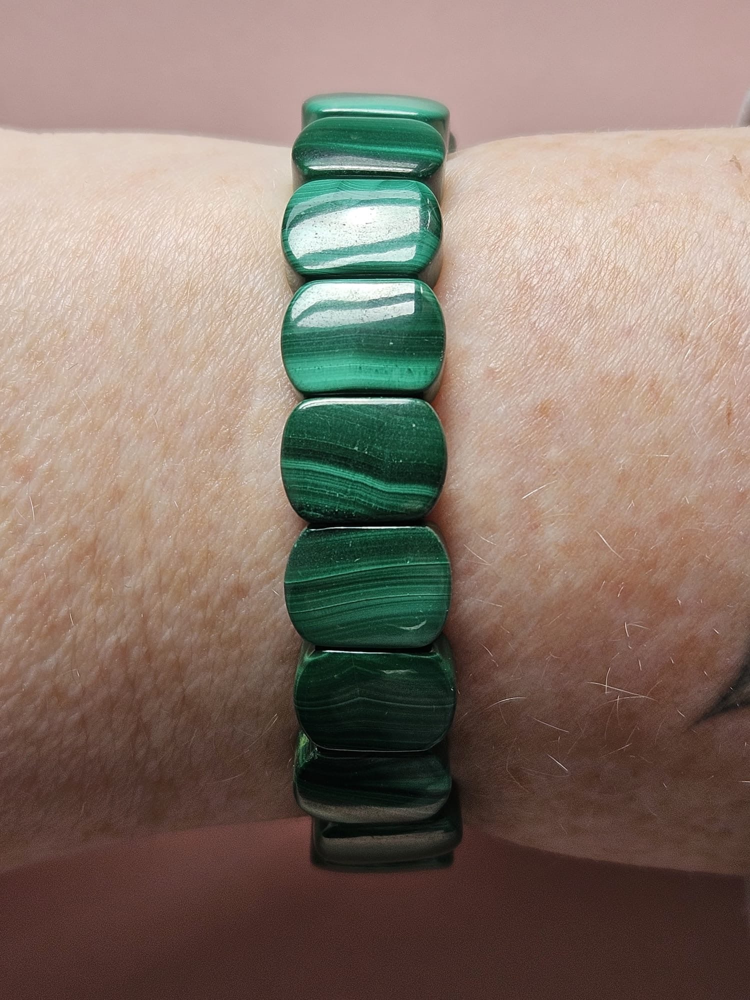 Bracelet en Malachite d’Exception